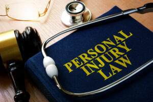 Personal Injury Lawyer Milwaukee, WI - personal injury law book with scope and gavel